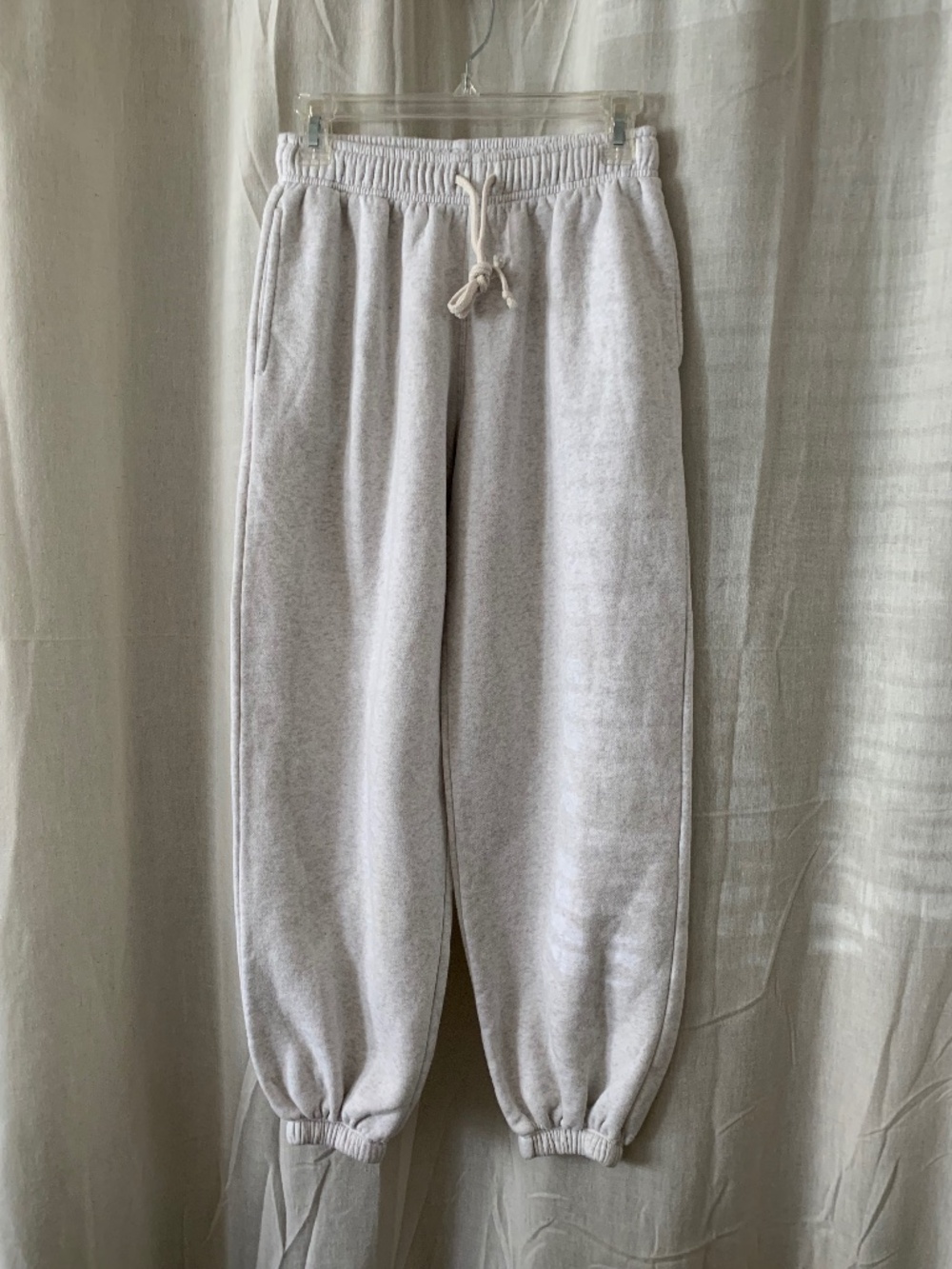 Wild Fable Heather Gray S Mid-Rise Baggy Cotton Blend Jogger Pants - Picture 4 of 10